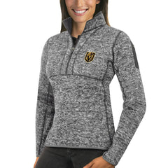 Vegas Golden Knights Antigua Women's Fortune Half-Zip Sweatshirt - Heather Gray | NHL Clearance
