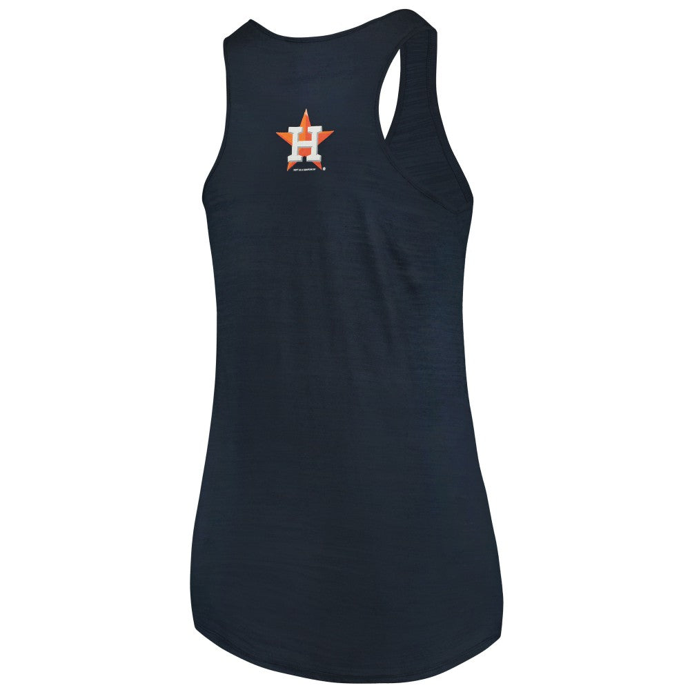 Houston Astros Soft as a Grape Women's Plus Size Swing for the Fences Racerback Tank Top Outlet