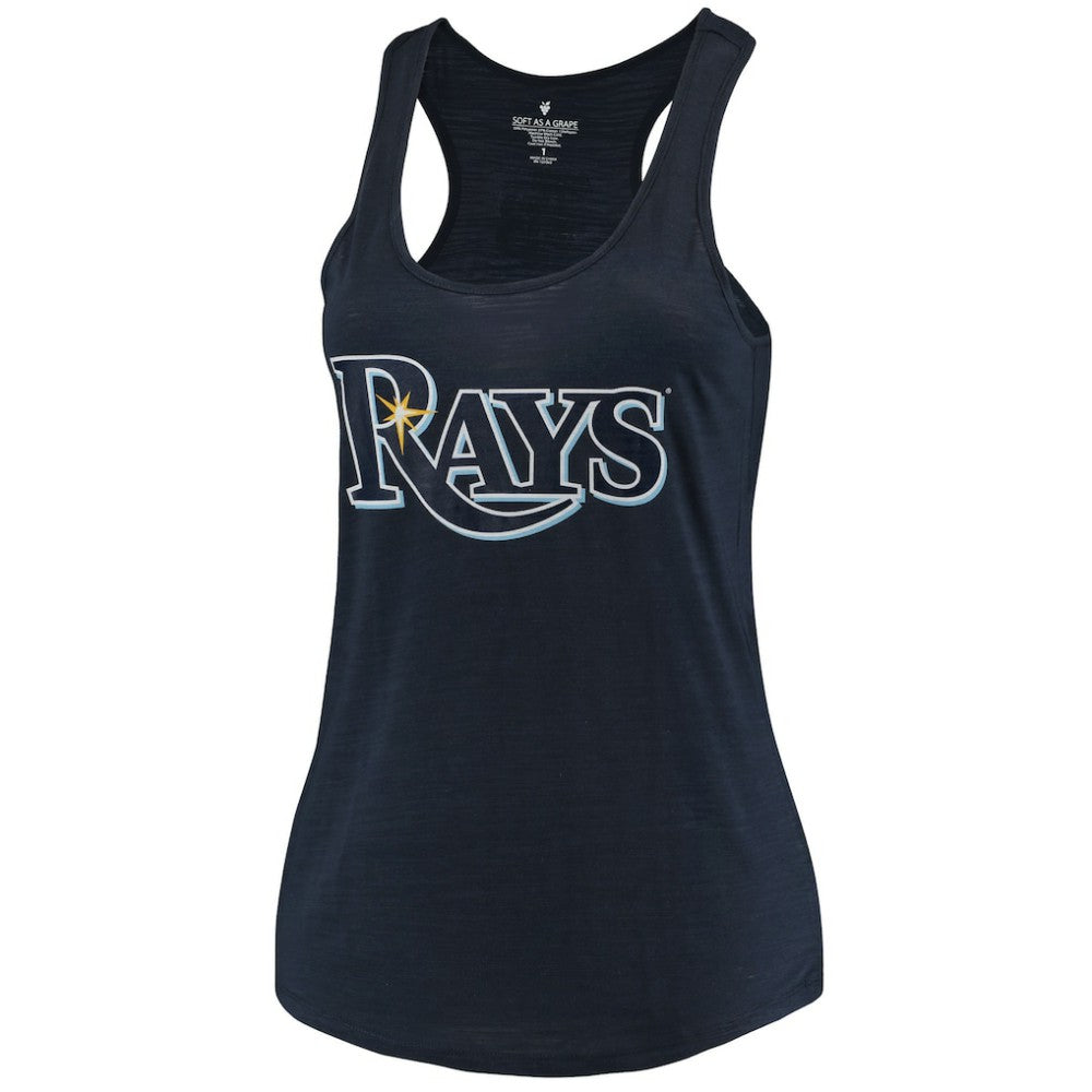 Tampa Bay Rays Soft as a Grape Women's Plus Size Swing for the Fences Racerback Tank Top Online