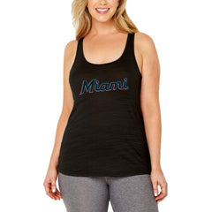 Miami Marlins Soft as a Grape Women's Plus Size Swing for the Fences Racerback Tank Top Near Me