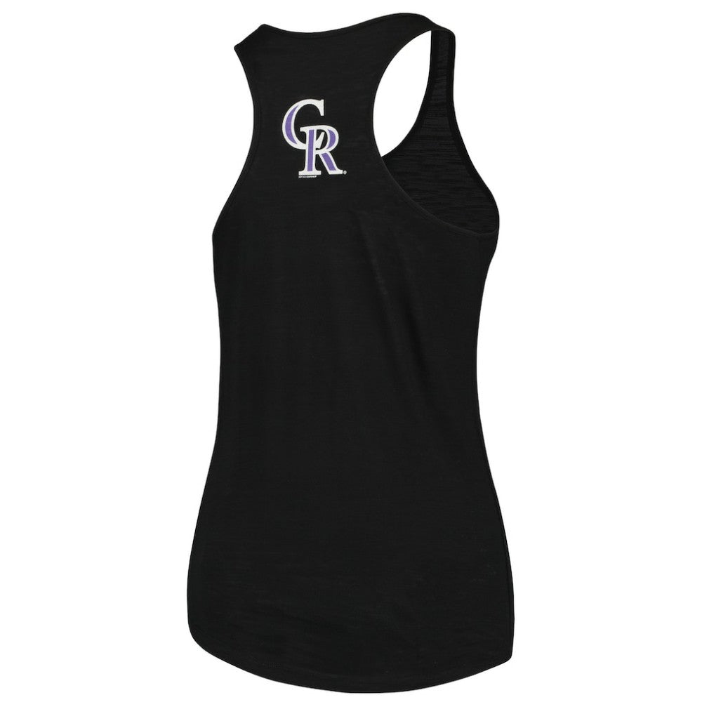 Colorado Rockies Soft as a Grape Women's Plus Size Swing for the Fences Racerback Tank Top Near Me