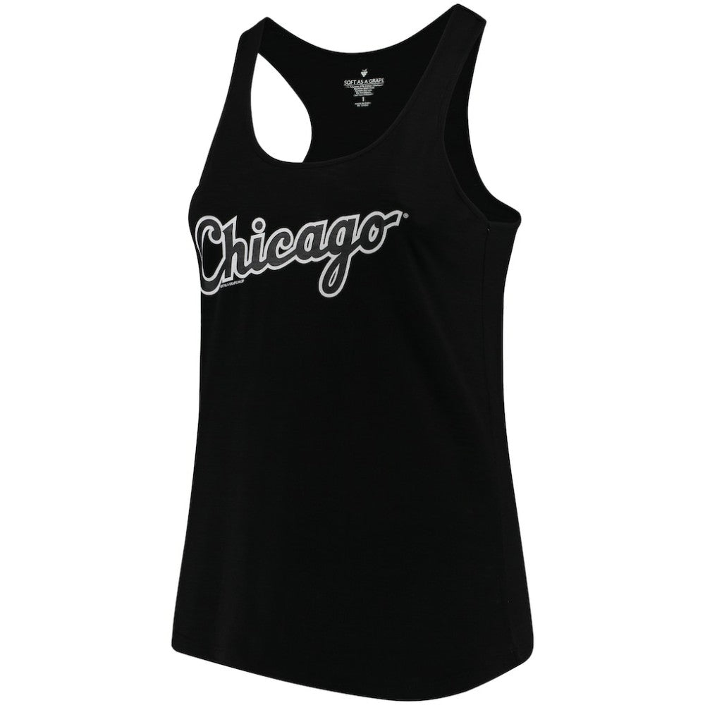 Chicago White Sox Soft as a Grape Women's Plus Size Swing for the Fences Racerback Tank Top Online