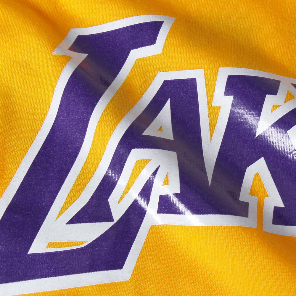Mitchell & Ness Magic Johnson Los Angeles Lakers Hardwood Classics Retro Name & Number T-Shirt Gold