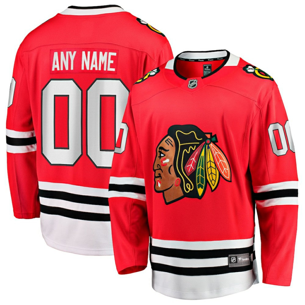 Chicago Blackhawks Fanatics Home Breakaway Custom Jersey - Red | Fanatics on sale
