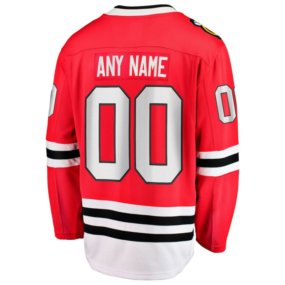 Chicago Blackhawks Fanatics Home Breakaway Custom Jersey - Red | Fanatics on sale
