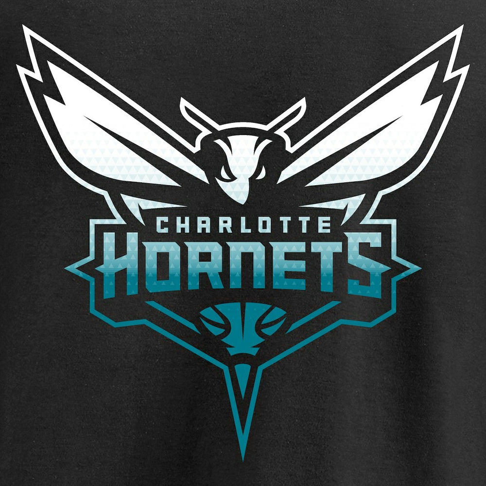 Charlotte Hornets Gradient Logo T-Shirt Black