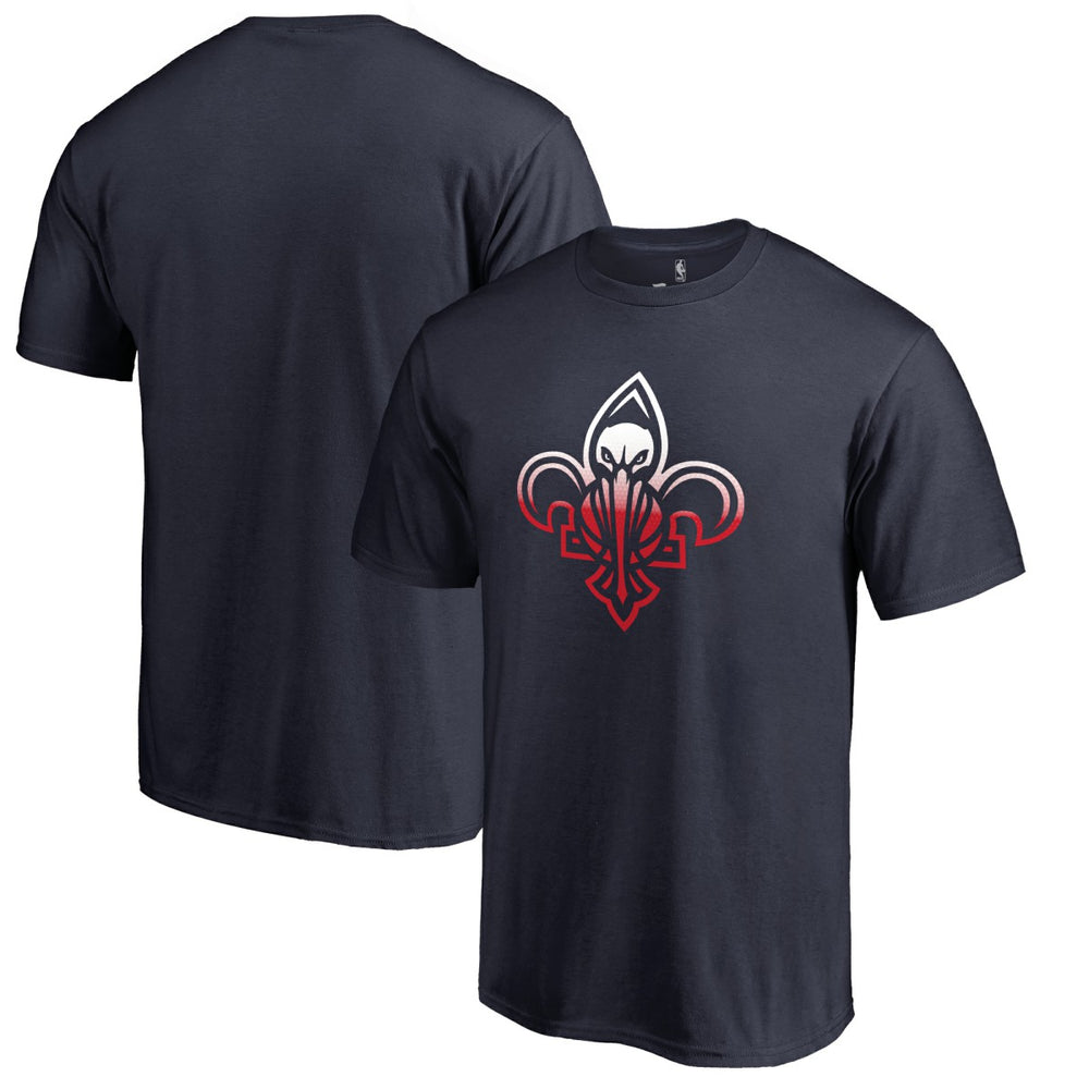 New Orleans Pelicans Gradient Logo T-Shirt Navy