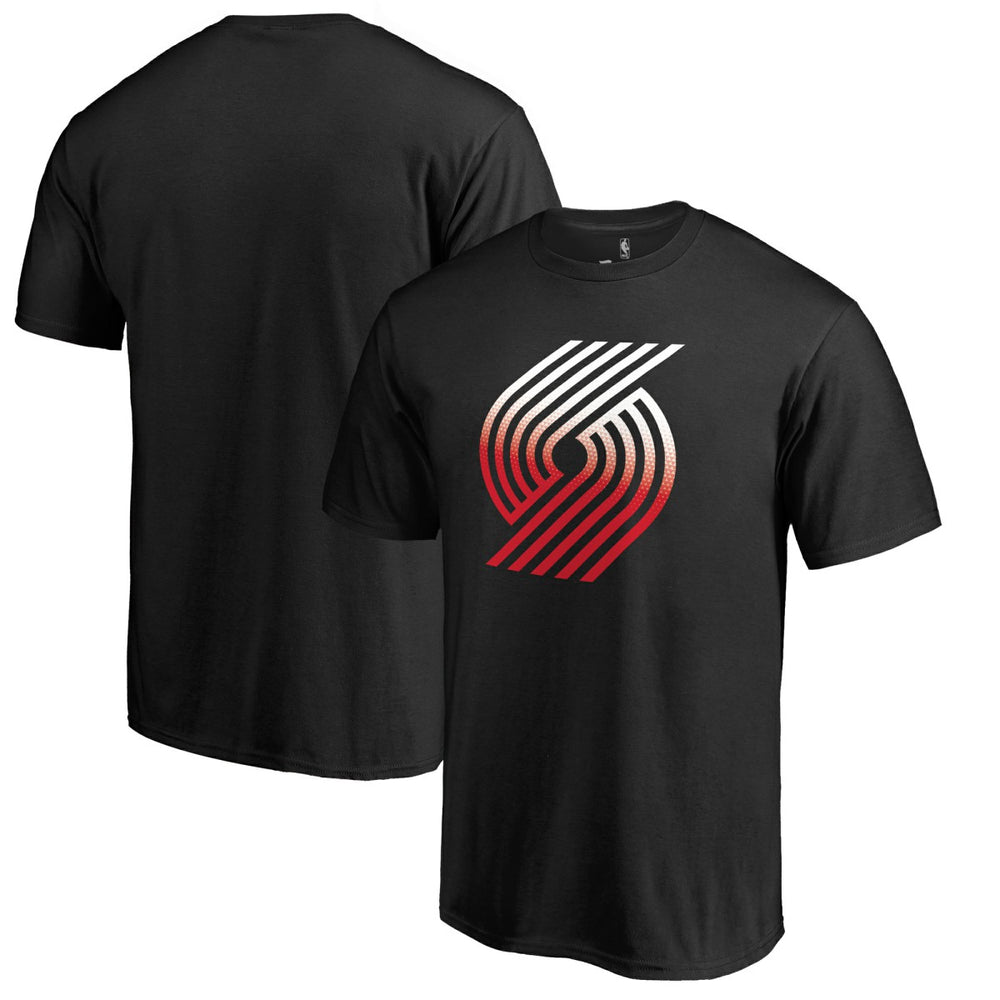 Portland Trail Blazers Gradient Logo T-Shirt Black