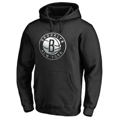 Brooklyn Nets Gradient Logo Pullover Hoodie Black