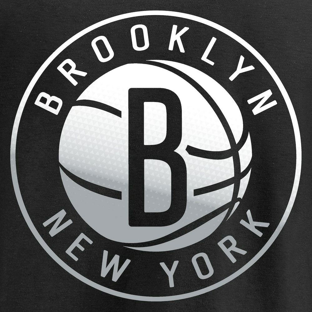 Brooklyn Nets Gradient Logo Pullover Hoodie Black