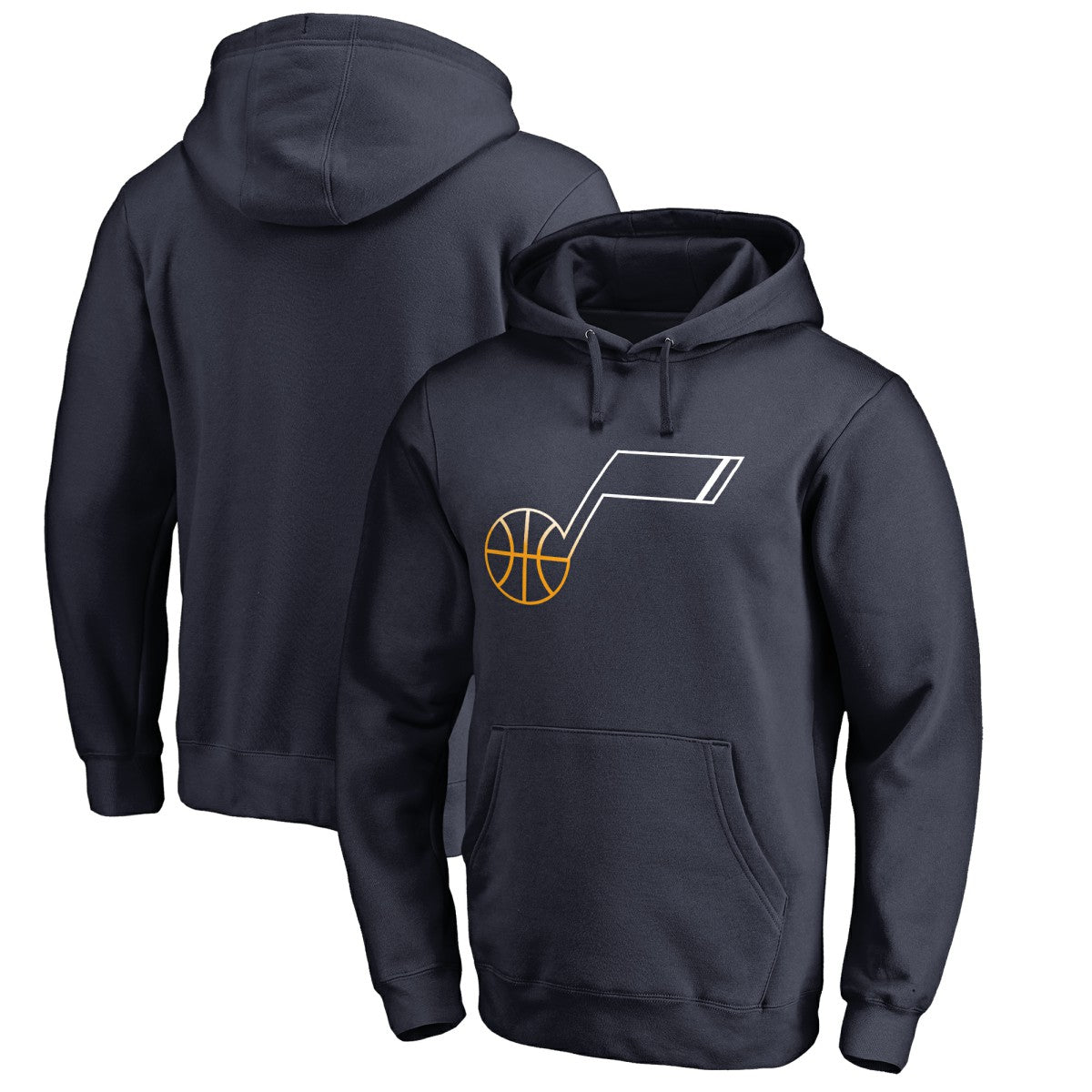 Utah Jazz Gradient Logo Pullover Hoodie Navy