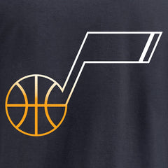 Utah Jazz Gradient Logo Pullover Hoodie Navy
