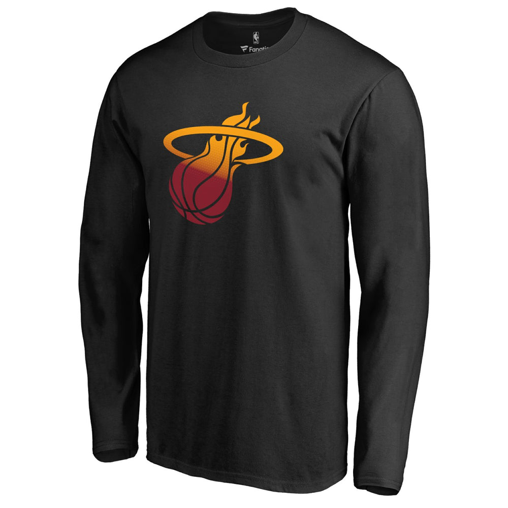 Miami Heat Gradient Logo Long Sleeve T-Shirt Black