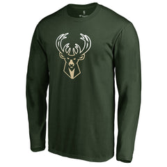 Milwaukee Bucks Gradient Logo Long Sleeve T-Shirt Green