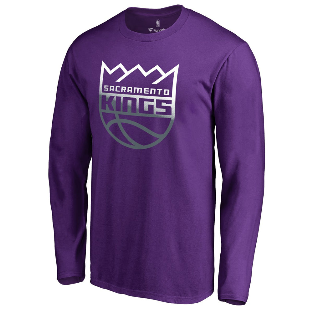 Sacramento Kings Gradient Logo Long Sleeve T-Shirt Purple