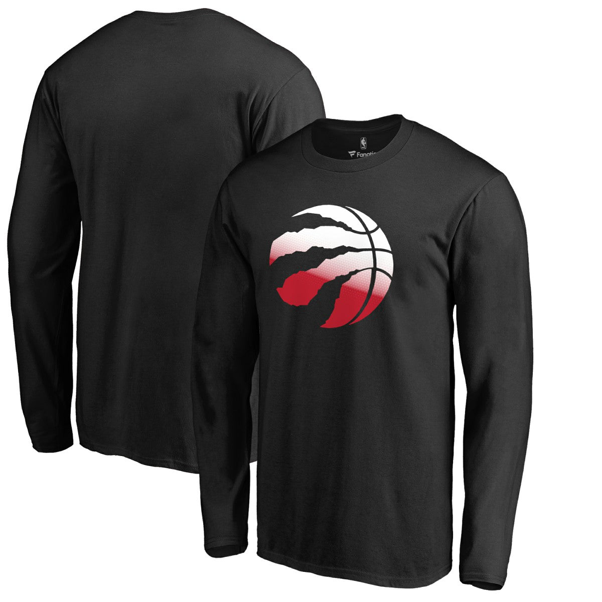 Toronto Raptors Gradient Logo Long Sleeve T-Shirt Black