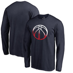 Washington Wizards Gradient Logo Long Sleeve T-Shirt Navy