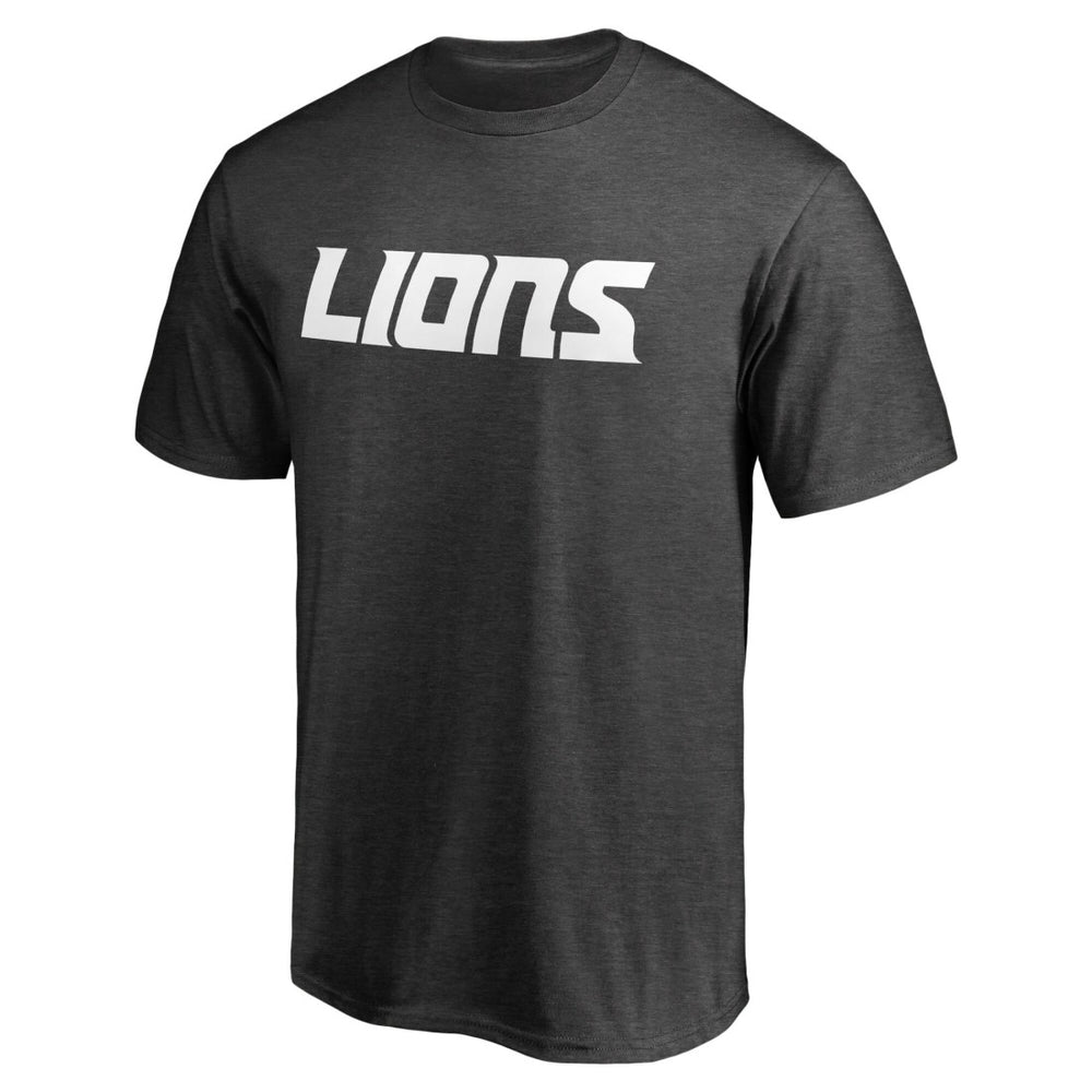 Detroit Lions Wordmark T-Shirt - Heather Gray - NFL