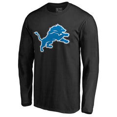 Detroit Lions Primary Logo T-Shirt - Black - NFL