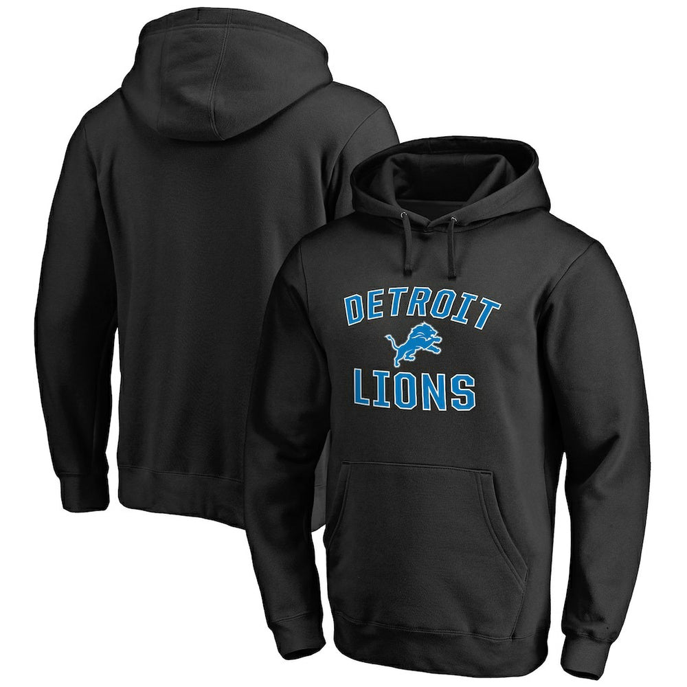 Detroit Lions Victory Arch Pullover Hoodie - Black - NFL