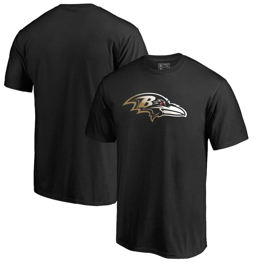 Baltimore Ravens Gradient Logo T-Shirt - Black - NFL