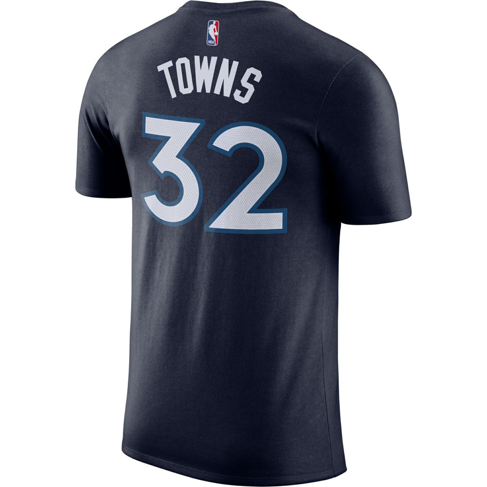 Nike Karl-Anthony Towns Minnesota Timberwolves Name & Number Performance T-Shirt Blue