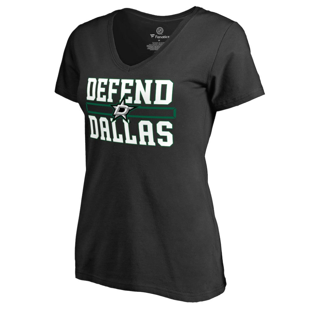 Dallas Stars Women's Hometown Collection Defend T-Shirt - Black | NHL Clearance
