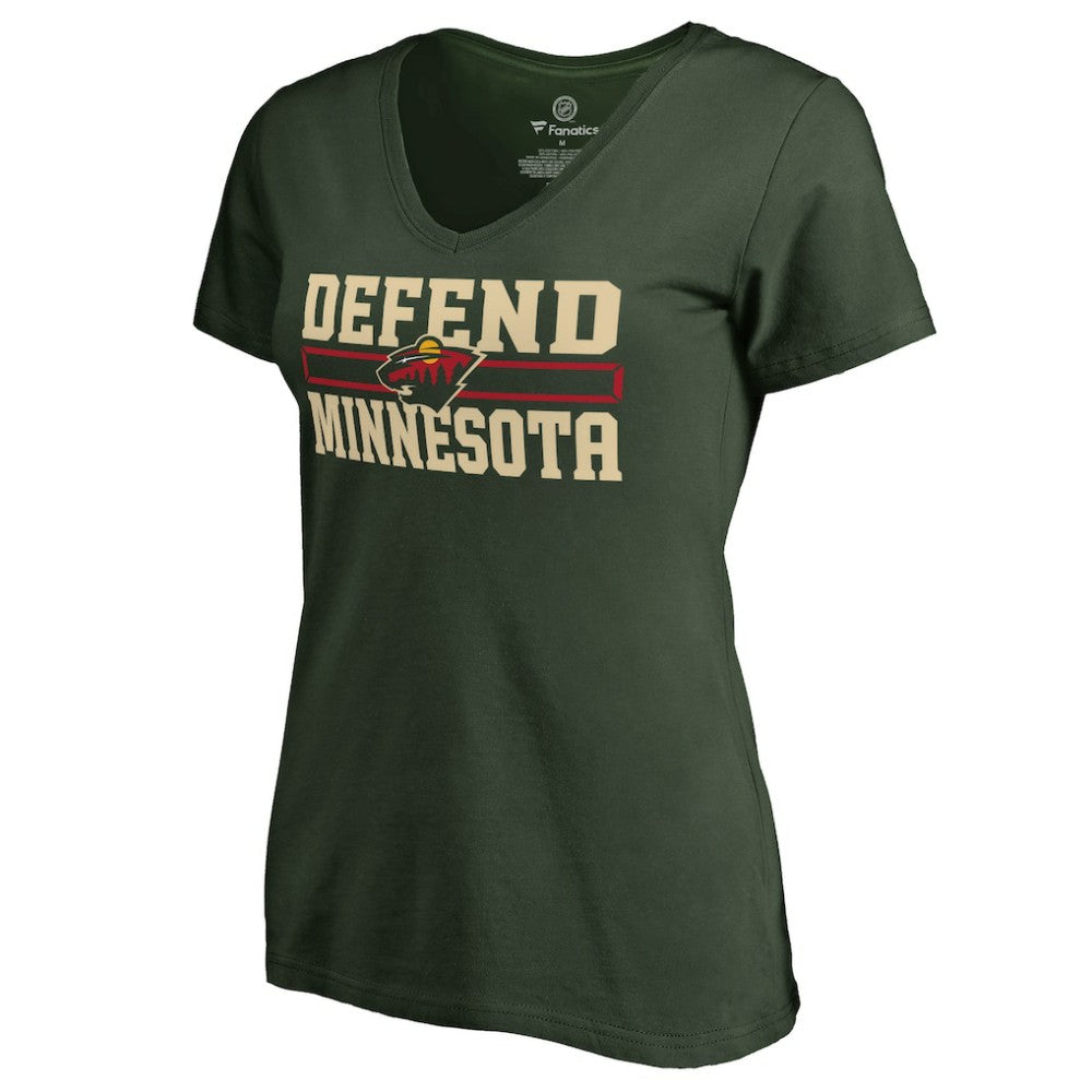 Minnesota Wild Women's Hometown Collection Defend T-Shirt - Green | NHL sale