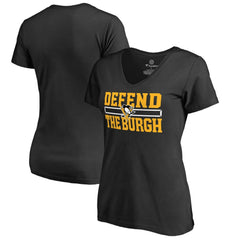 Pittsburgh Penguins Women's Hometown Collection Defend T-Shirt - Black | NHL online