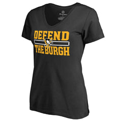 Pittsburgh Penguins Women's Hometown Collection Defend T-Shirt - Black | NHL online