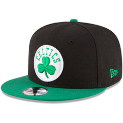 New Era Boston Celtics 2-Tone 9FIFTY Adjustable Snapback Hat Black/Kelly Green