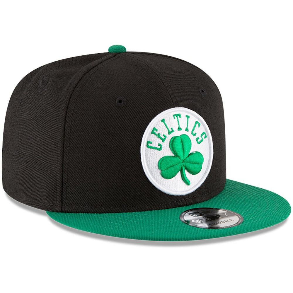 New Era Boston Celtics 2-Tone 9FIFTY Adjustable Snapback Hat Black/Kelly Green