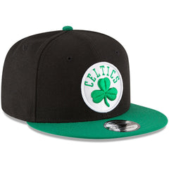 New Era Boston Celtics 2-Tone 9FIFTY Adjustable Snapback Hat Black/Kelly Green