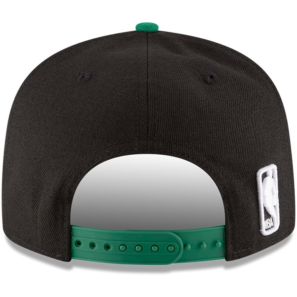 New Era Boston Celtics 2-Tone 9FIFTY Adjustable Snapback Hat Black/Kelly Green