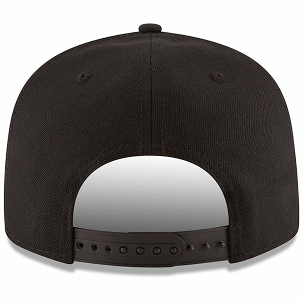 New Era Atlanta Hawks Black & White Logo 9FIFTY Adjustable Snapback Hat Black