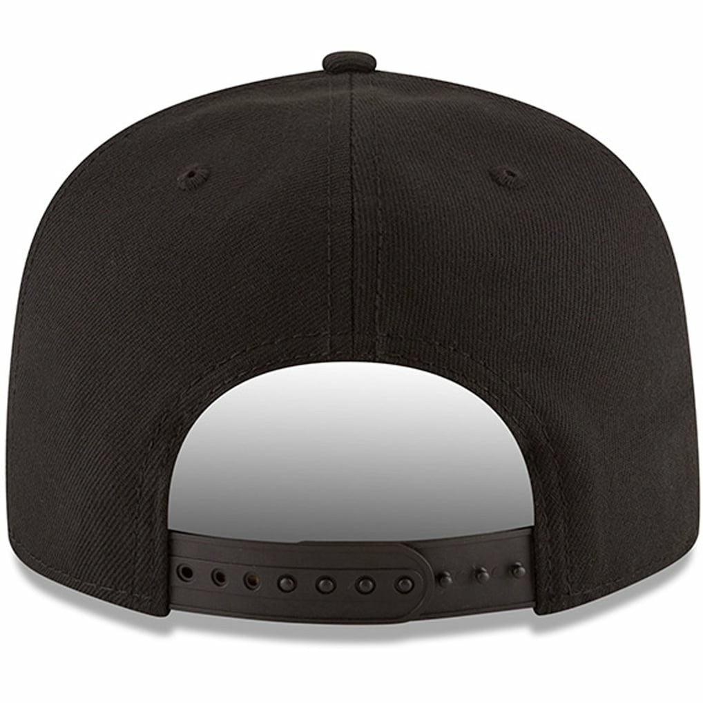 New Era New Orleans Pelicans Black & White Logo 9FIFTY Adjustable Snapback Hat Black
