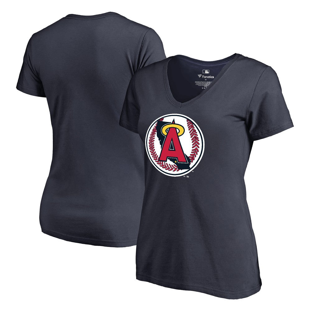 Los Angeles Angels Women's Cooperstown Collection Forbes T-Shirt Outlet