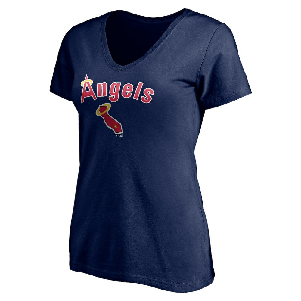 Los Angeles Angels Women's Core Wahconah V-Neck T-Shirt for sale