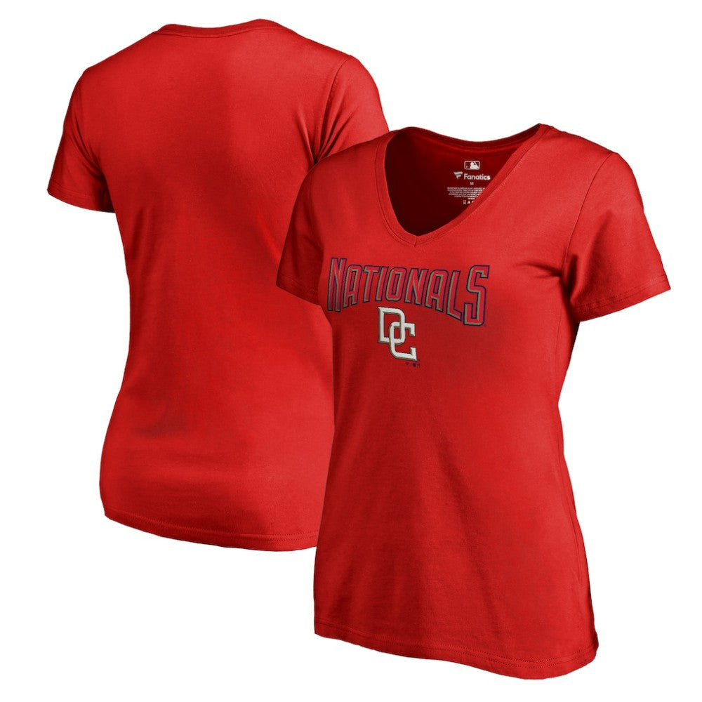 Washington Nationals Women's Core Wahconah V-Neck T-Shirt Outlet