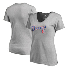 Atlanta Braves Women's Core Wahconah V-Neck T-Shirt Discount