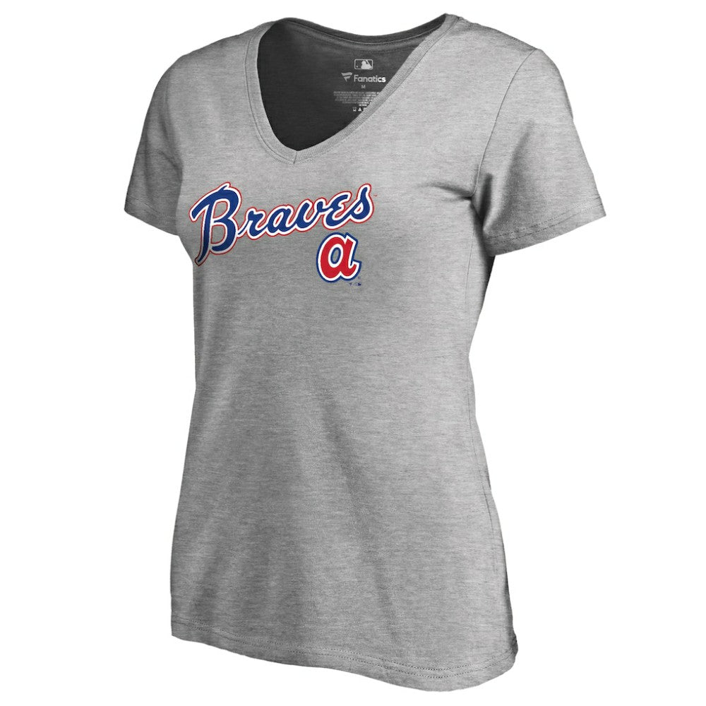 Atlanta Braves Women's Core Wahconah V-Neck T-Shirt Discount