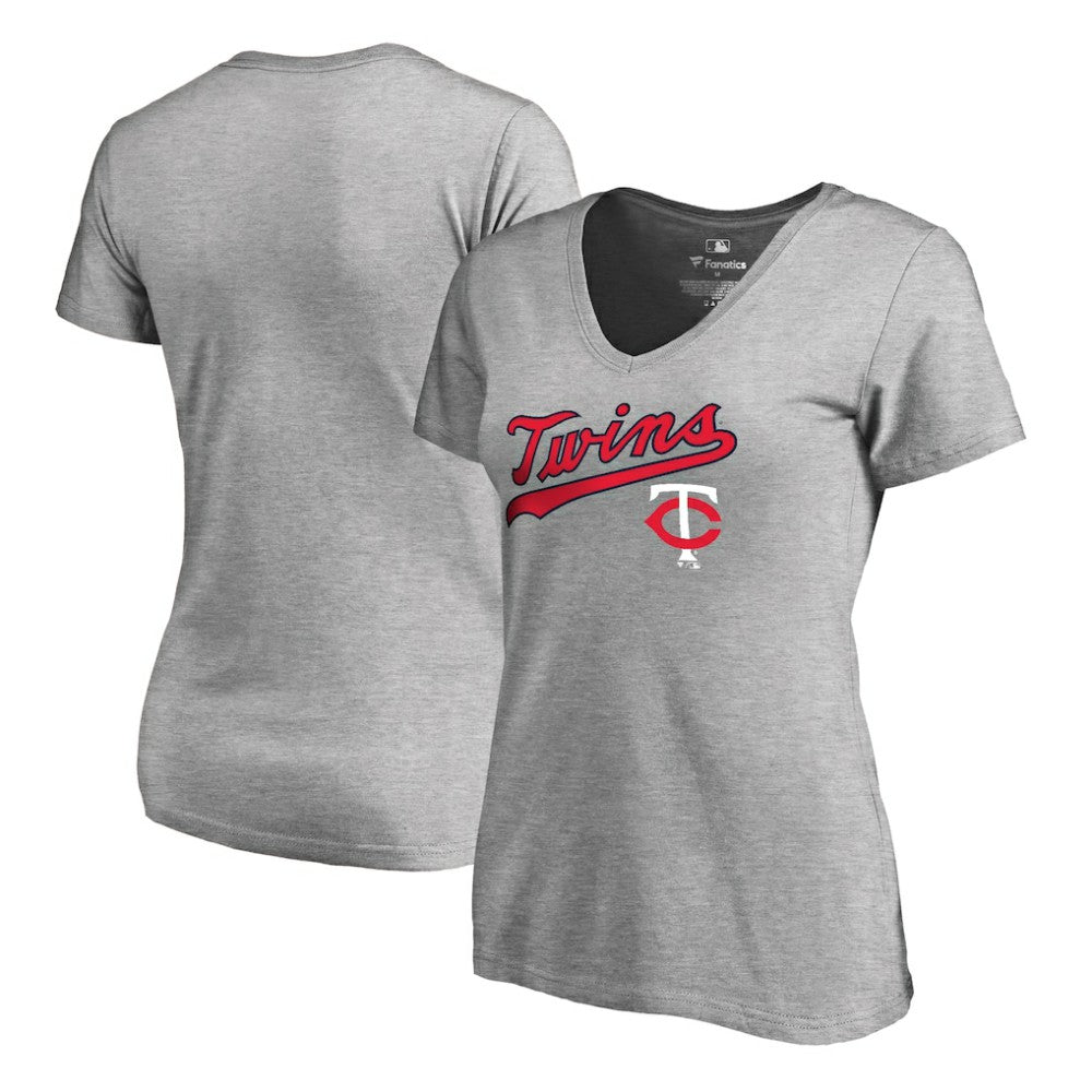 Minnesota Twins Women's Core Wahconah V-Neck T-Shirt Sale