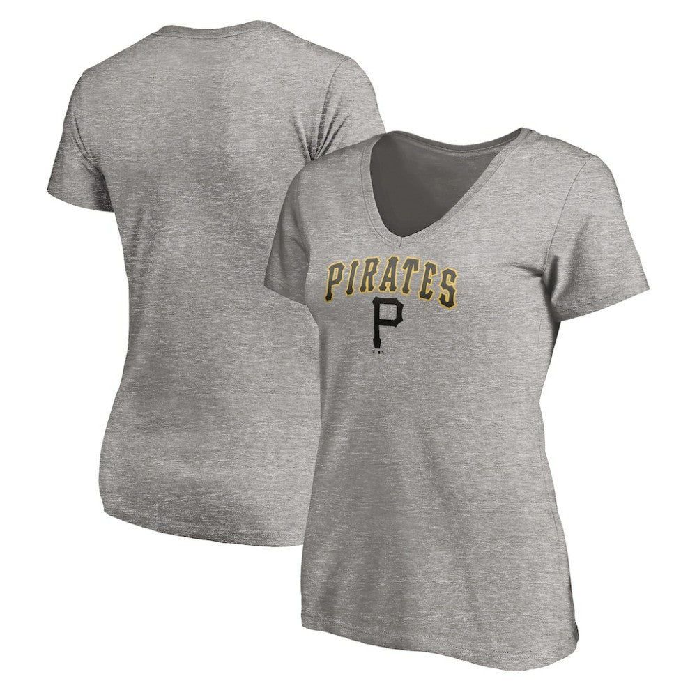 Pittsburgh Pirates Women's Core Wahconah V-Neck T-Shirt Outlet