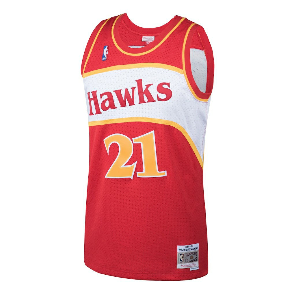 Mitchell & Ness Dominique Wilkins Atlanta Hawks 1986/87 Hardwood Classics Swingman Jersey Red