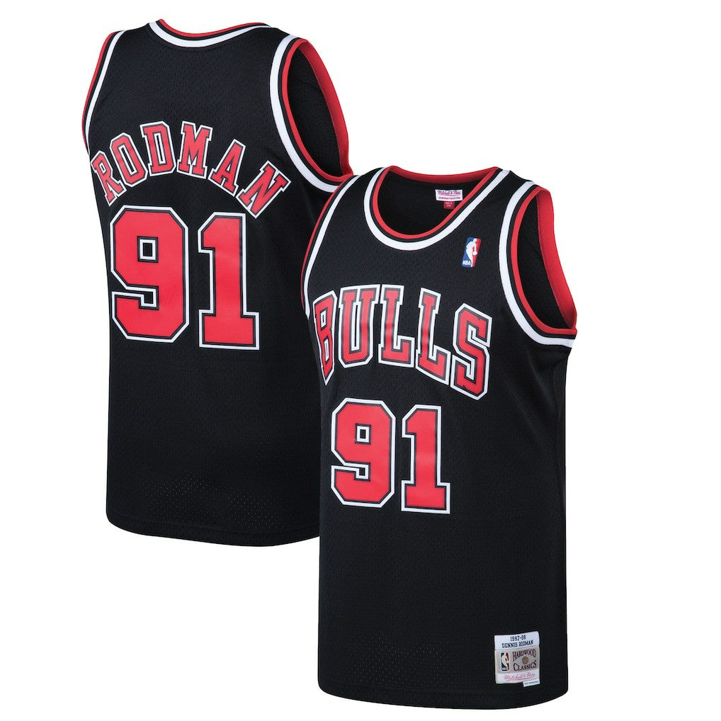 Mitchell & Ness Dennis Rodman Chicago Bulls 1997/98 Hardwood Classics Swingman Jersey Black