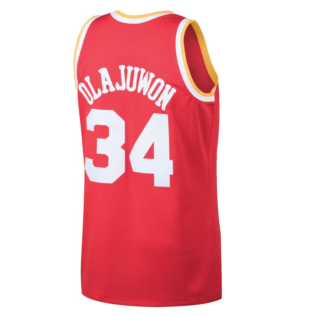 Mitchell & Ness Hakeem Olajuwon Houston Rockets 1993/94 Hardwood Classics Swingman Jersey Red