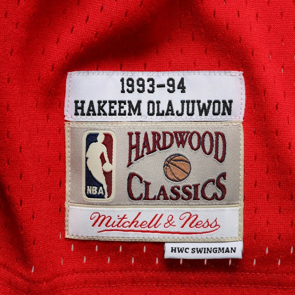 Mitchell & Ness Hakeem Olajuwon Houston Rockets 1993/94 Hardwood Classics Swingman Jersey Red