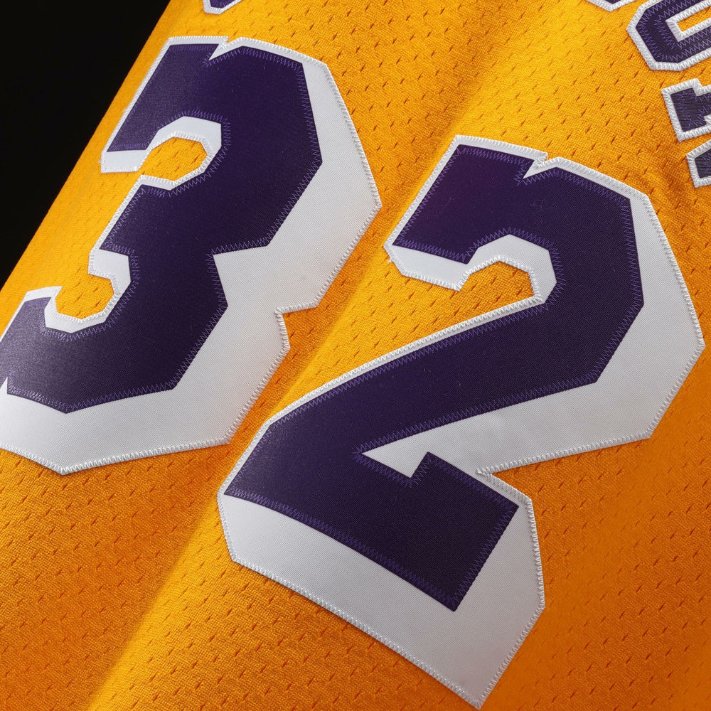 Mitchell & Ness Magic Johnson Los Angeles Lakers 1984/85 Hardwood Classics Swingman Jersey Gold