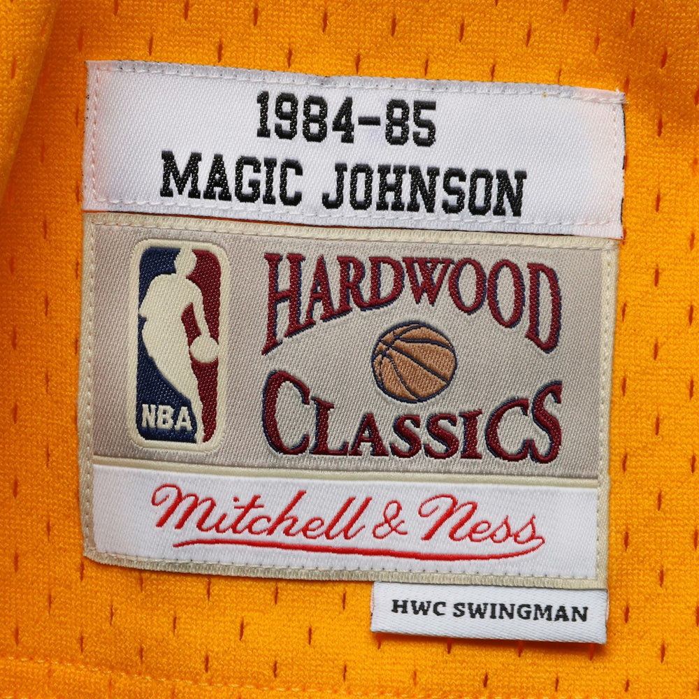 Mitchell & Ness Magic Johnson Los Angeles Lakers 1984/85 Hardwood Classics Swingman Jersey Gold