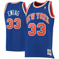 Mitchell & Ness Patrick Ewing New York Knicks 1991/92 Hardwood Classics Swingman Jersey Blue